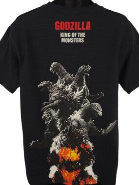 Godzilla King Of The Monsters T Shirt Mens Size XL Black Japanese Import Kaiju